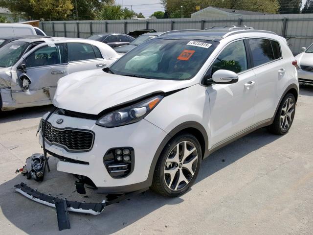 KNDPR3A66H7237118 - 2017 KIA SPORTAGE S WHITE photo 2