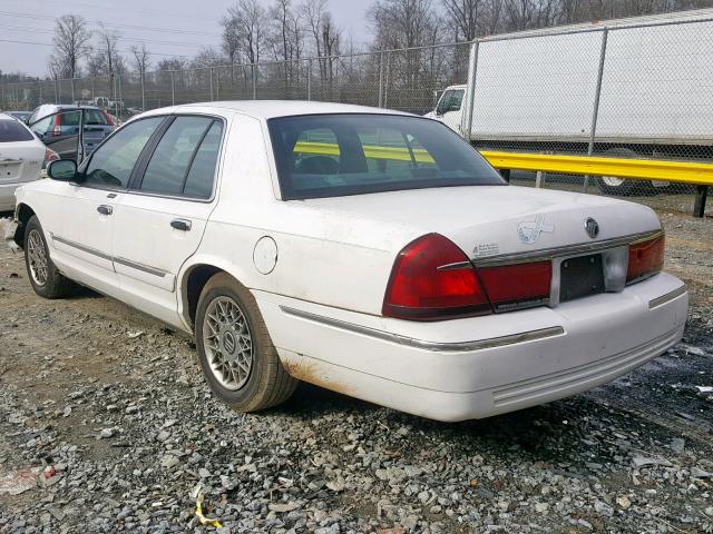 2MEFM74W1YX732039 - 2000 MERCURY GRAND MARQ WHITE photo 3