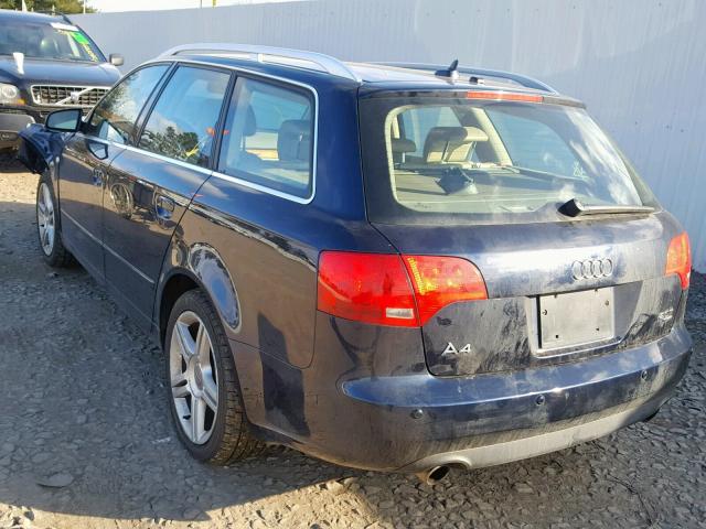 WAUKF78E87A185996 - 2007 AUDI A4 2.0T AV BLACK photo 3