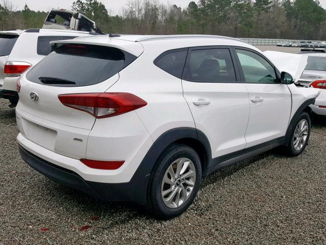 KM8J3CA4XGU053026 - 2016 HYUNDAI TUCSON LIM WHITE photo 4