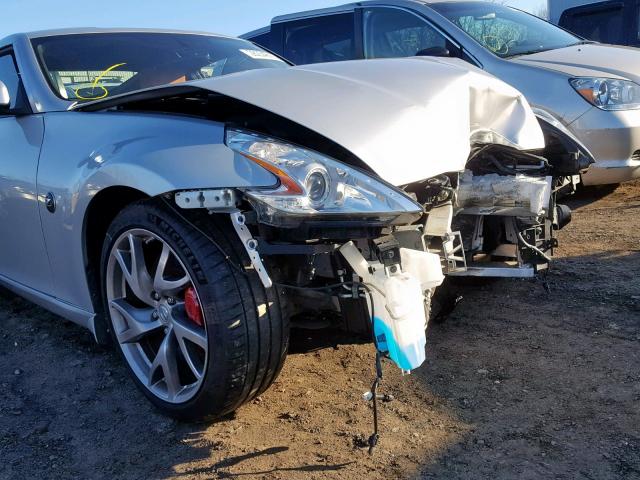 JN1AZ4EH7EM636076 - 2014 NISSAN 370Z BASE SILVER photo 9