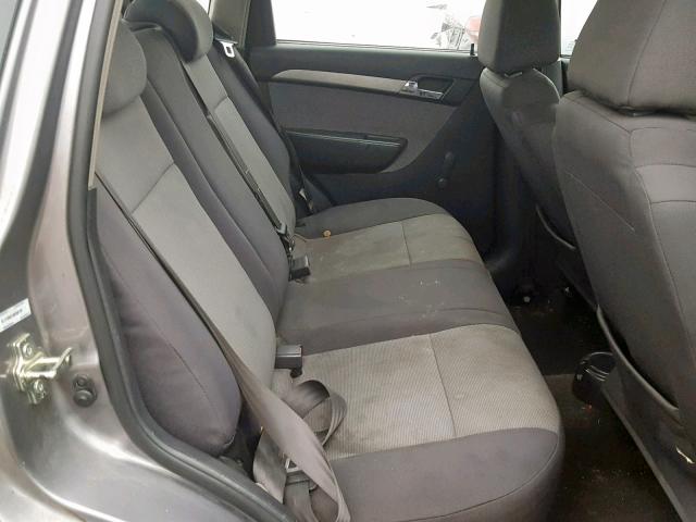 KL1TD66E59B380789 - 2009 CHEVROLET AVEO LS GRAY photo 6