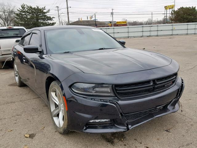 2C3CDXHG5FH725372 - 2015 DODGE CHARGER SX BLACK photo 1