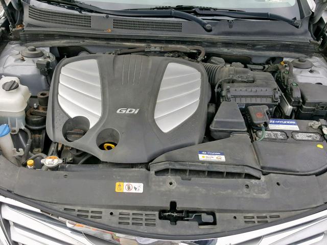 KMHFH4JG8CA187648 - 2012 HYUNDAI AZERA GLS SILVER photo 7