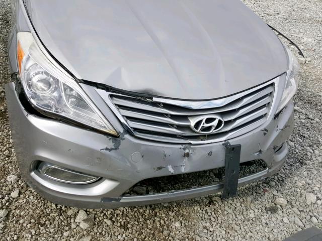 KMHFH4JG8CA187648 - 2012 HYUNDAI AZERA GLS SILVER photo 9