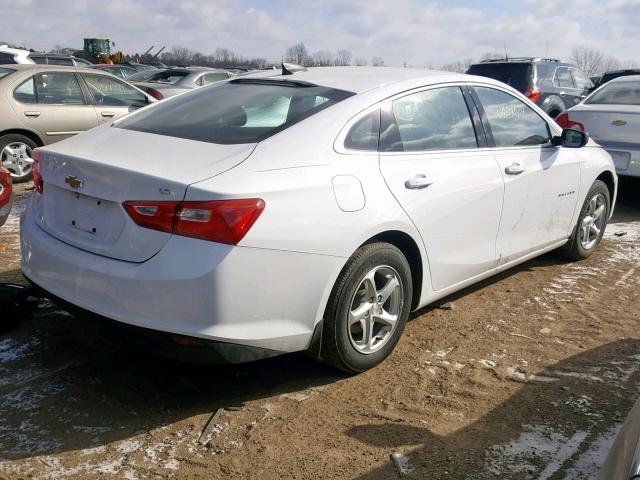 1G1ZB5ST3GF293558 - 2016 CHEVROLET MALIBU LS 白色 照片 4