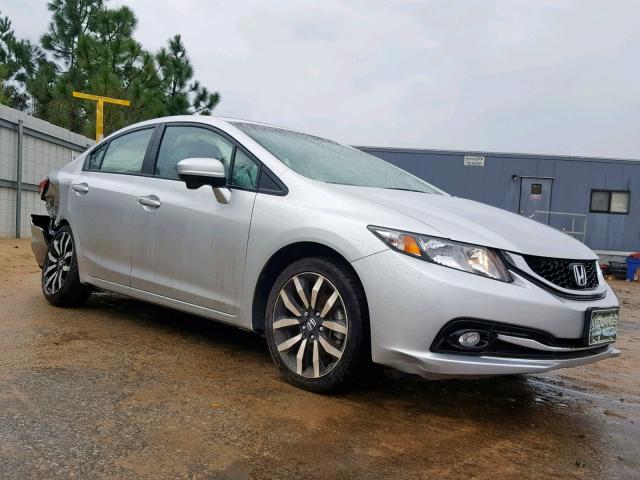 2HGFB2F95FH540228 - 2015 HONDA CIVIC EXL SILVER photo 1