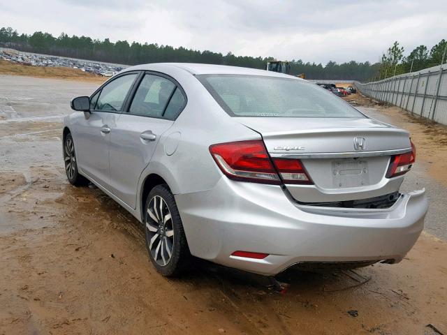 2HGFB2F95FH540228 - 2015 HONDA CIVIC EXL SILVER photo 3