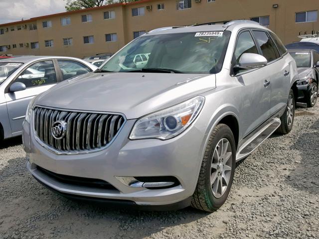 5GAKRBKDXEJ266137 - 2014 BUICK ENCLAVE SILVER photo 2