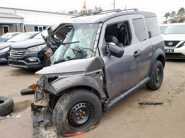 5J6YH28665L032466 - 2005 HONDA ELEMENT EX GRAY photo 2