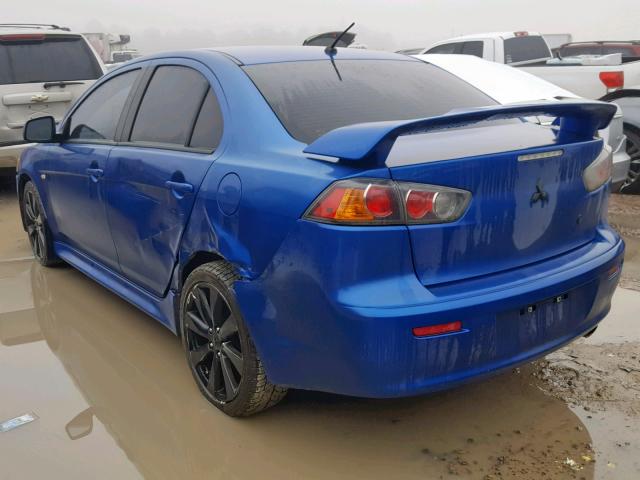 JA32U8FWXCU026981 - 2012 MITSUBISHI LANCER GT BLUE photo 3