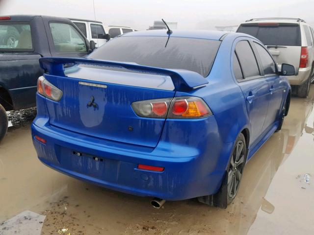 JA32U8FWXCU026981 - 2012 MITSUBISHI LANCER GT BLUE photo 4