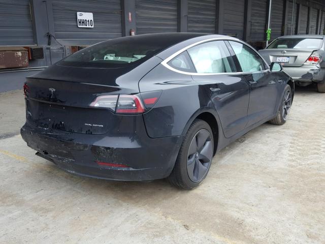 5YJ3E1EB9JF170388 - 2018 TESLA MODEL 3 BLACK photo 4