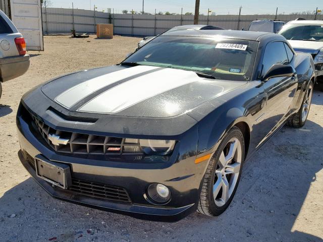 2G1FK1EJ4C9103369 - 2012 CHEVROLET CAMARO 2SS BLACK photo 2