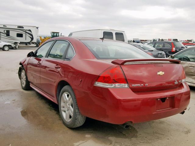 2G1WB5E31F1170782 - 2015 CHEVROLET IMPALA LIM RED photo 3