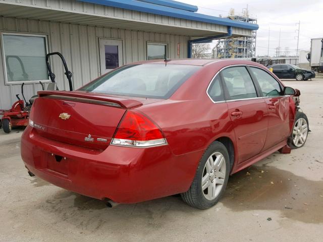 2G1WB5E31F1170782 - 2015 CHEVROLET IMPALA LIM RED photo 4