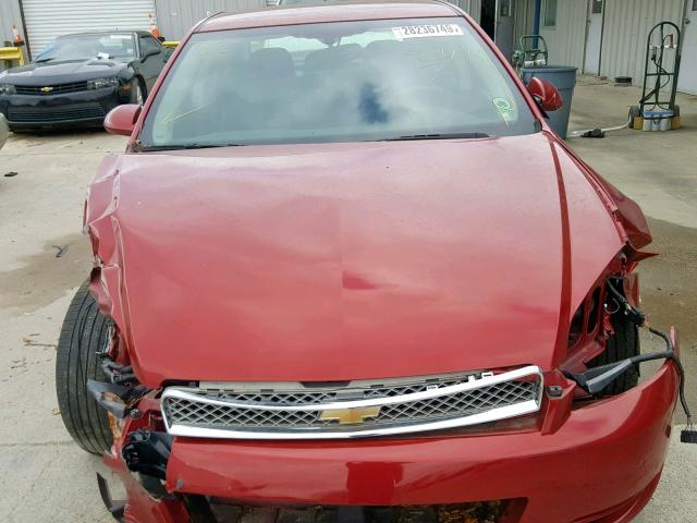 2G1WB5E31F1170782 - 2015 CHEVROLET IMPALA LIM RED photo 7