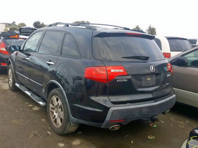 2HNYD286X9H513545 - 2009 ACURA MDX TECHNO BLACK photo 3