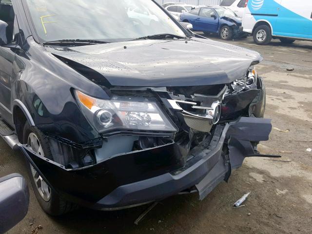 2HNYD286X9H513545 - 2009 ACURA MDX TECHNO BLACK photo 9