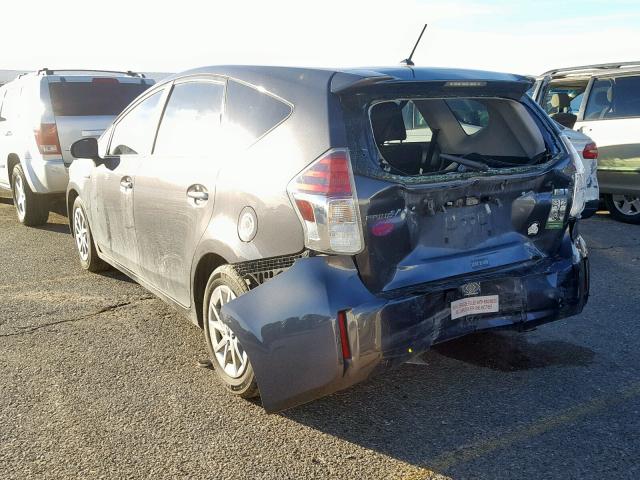 JTDZN3EU4HJ072993 - 2017 TOYOTA PRIUS V GRAY photo 3