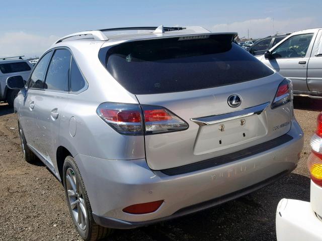 JTJBC1BA5E2067892 - 2014 LEXUS RX 450 SILVER photo 3