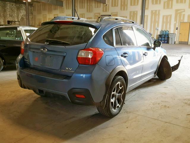 JF2GPADC0F8210601 - 2015 SUBARU XV CROSSTR BLUE photo 4