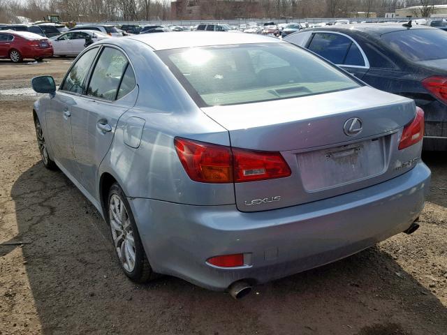 JTHCK262965007857 - 2006 LEXUS IS 250 BLUE photo 3