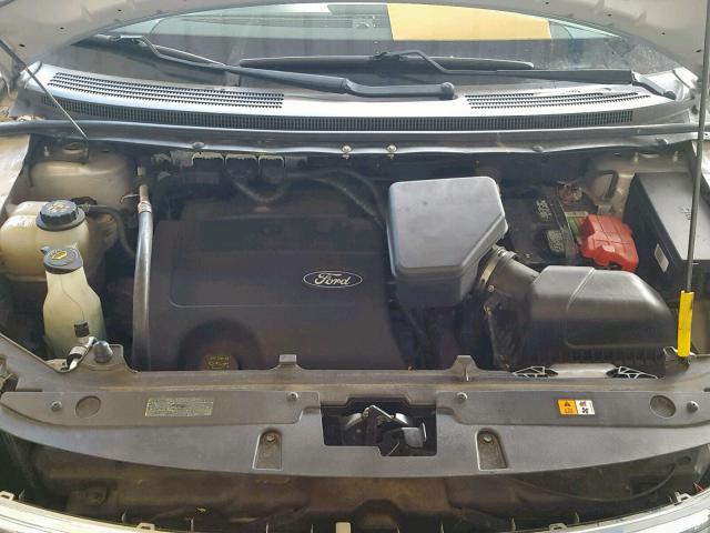 2FMDK4KC7BBA92764 - 2011 FORD EDGE LIMIT SILVER photo 7