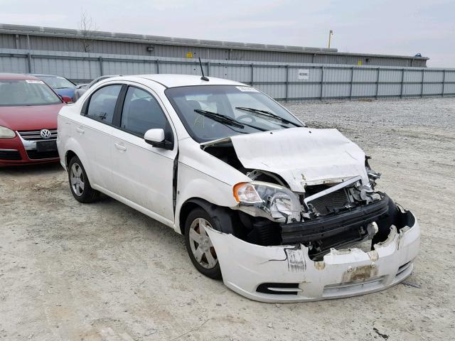 KL1TD56E89B626132 - 2009 CHEVROLET AVEO LS WHITE photo 1