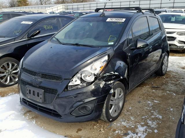 KL8CA6S93EC566001 - 2014 CHEVROLET SPARK LS BLACK photo 2