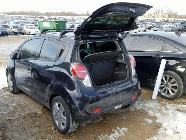 KL8CA6S93EC566001 - 2014 CHEVROLET SPARK LS BLACK photo 3