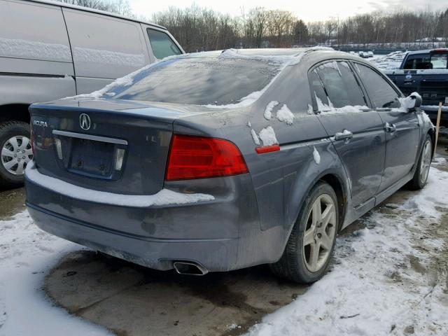 19UUA66215A036146 - 2005 ACURA TL GRAY photo 4