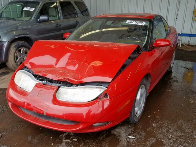 1G8ZY12761Z251399 - 2001 SATURN SC2 RED photo 2