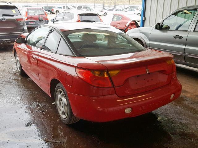 1G8ZY12761Z251399 - 2001 SATURN SC2 RED photo 3