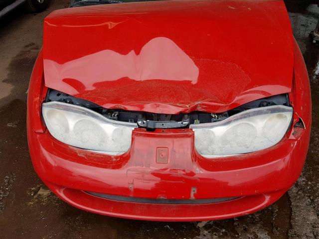 1G8ZY12761Z251399 - 2001 SATURN SC2 RED photo 7