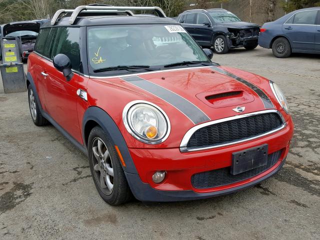 WMWMM33589TP91207 - 2009 MINI COOPER S C RED photo 1