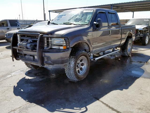 1FTSW31P84EA54157 - 2004 FORD F350 SRW S GRAY photo 2