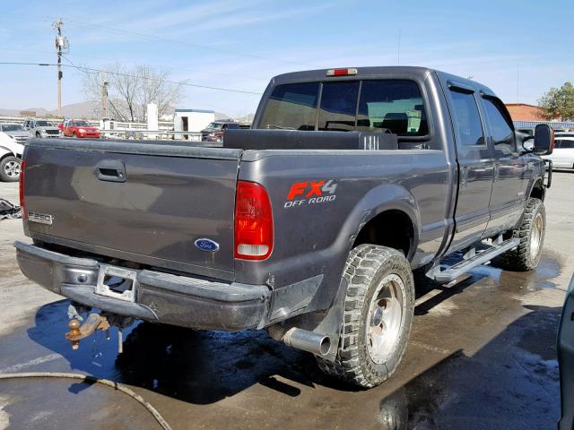 1FTSW31P84EA54157 - 2004 FORD F350 SRW S GRAY photo 4