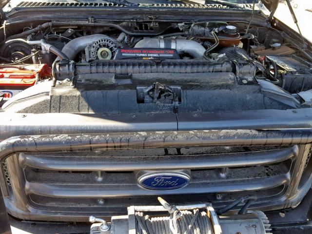 1FTSW31P84EA54157 - 2004 FORD F350 SRW S GRAY photo 7