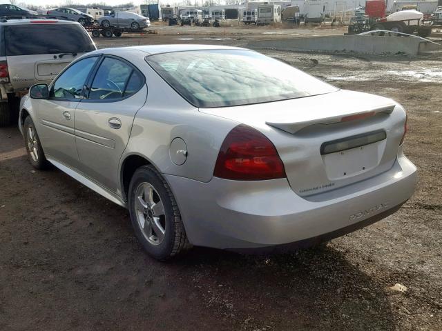 2G2WP522651284221 - 2005 PONTIAC GRAND PRIX SILVER photo 3