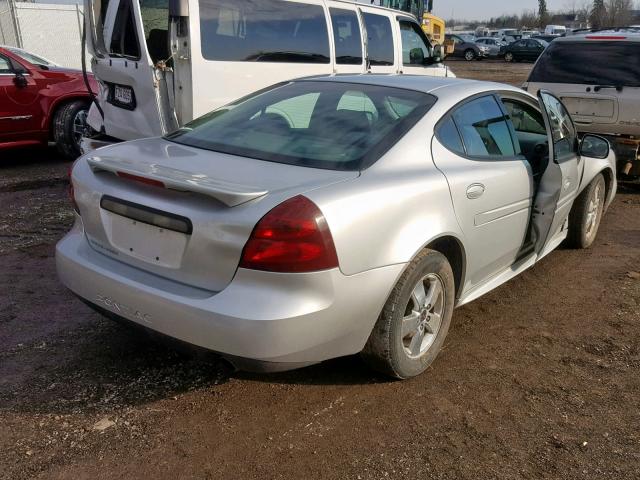 2G2WP522651284221 - 2005 PONTIAC GRAND PRIX SILVER photo 4