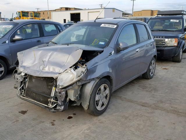 KL1TG6DE2BB162406 - 2011 CHEVROLET AVEO LT GRAY photo 2