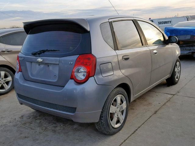 KL1TG6DE2BB162406 - 2011 CHEVROLET AVEO LT GRAY photo 4