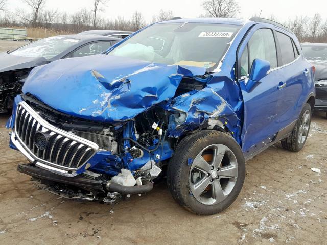 KL4CJASB5EB615969 - 2014 BUICK ENCORE BLUE photo 2