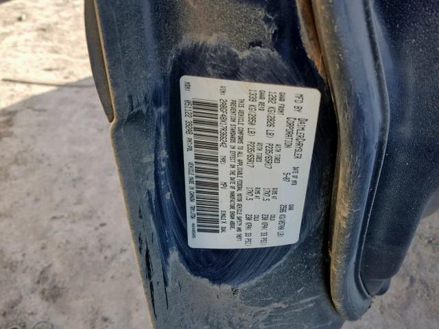 2A8GF48X17R366242 - 2007 CHRYSLER PACIFICA BLUE photo 10