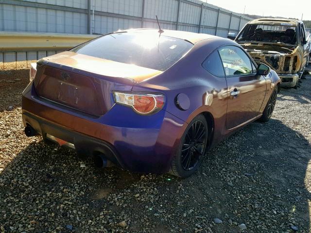 JF1ZNAA15D1719109 - 2013 TOYOTA SCION FR-S PURPLE photo 4