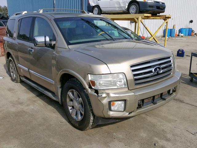 5N3AA08C64N804170 - 2004 INFINITI QX56 GOLD photo 1