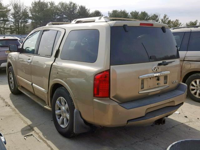 5N3AA08C64N804170 - 2004 INFINITI QX56 GOLD photo 3