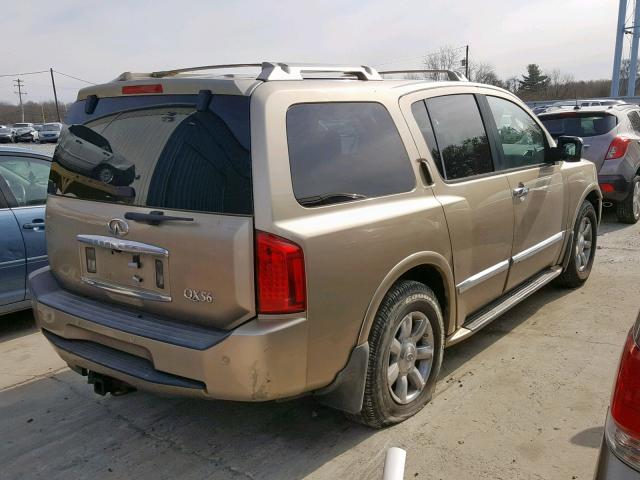 5N3AA08C64N804170 - 2004 INFINITI QX56 GOLD photo 4