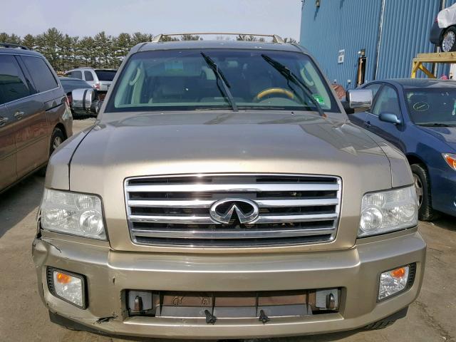 5N3AA08C64N804170 - 2004 INFINITI QX56 GOLD photo 9